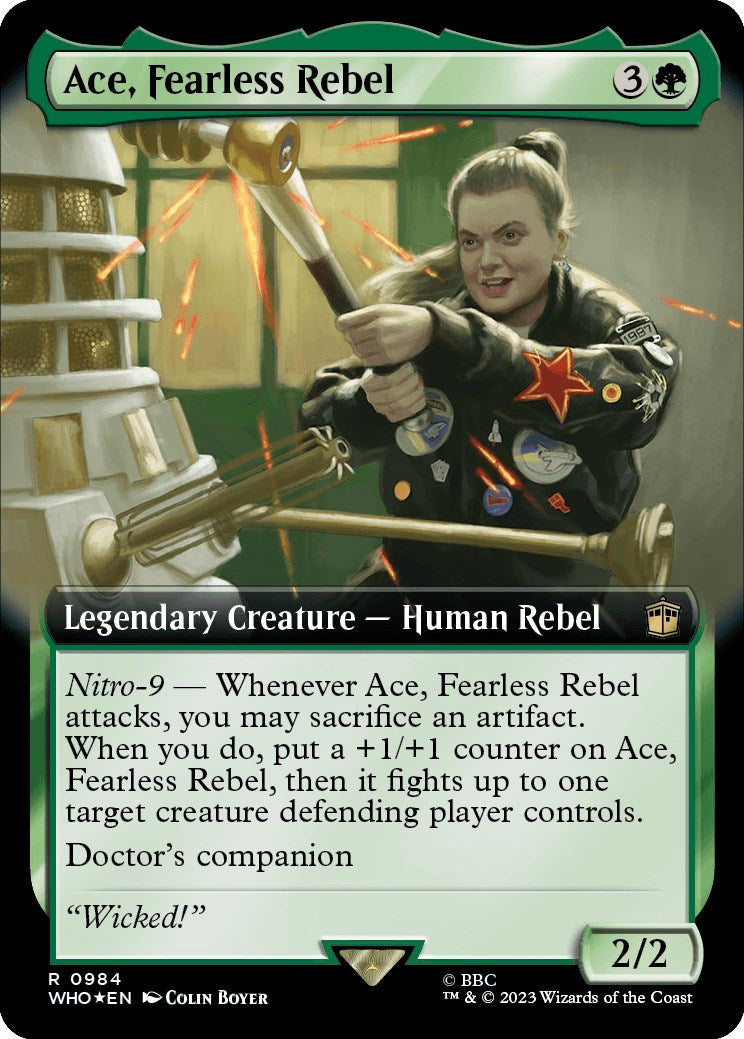 Ace, Fearless Rebel (Extended Art) (Surge Foil) [Doctor Who] | Good Games Adelaide SA