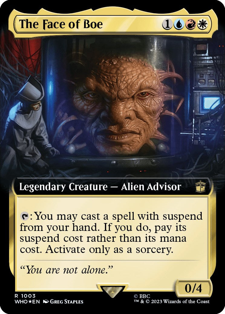 The Face of Boe (Extended Art) (Surge Foil) [Doctor Who] | Good Games Adelaide SA
