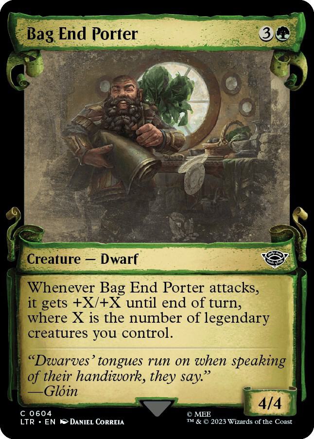 Bag End Porter 604 (Universes Beyond: The Lord of the Rings: Tales of Middle-earth)  - Showcase Scroll | Good Games Adelaide SA