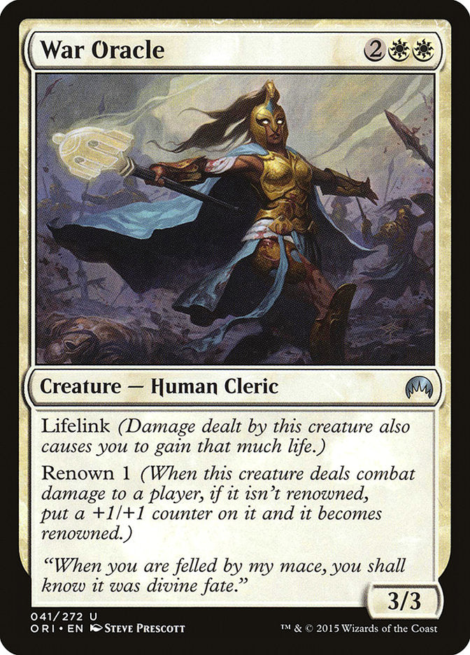 War Oracle 41 (Magic Origins)  - Foil | Good Games Adelaide SA