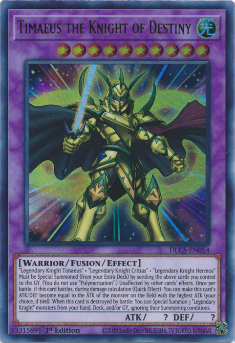 Timaeus the Knight of Destiny [DLCS-EN054] Ultra Rare | Good Games Adelaide SA