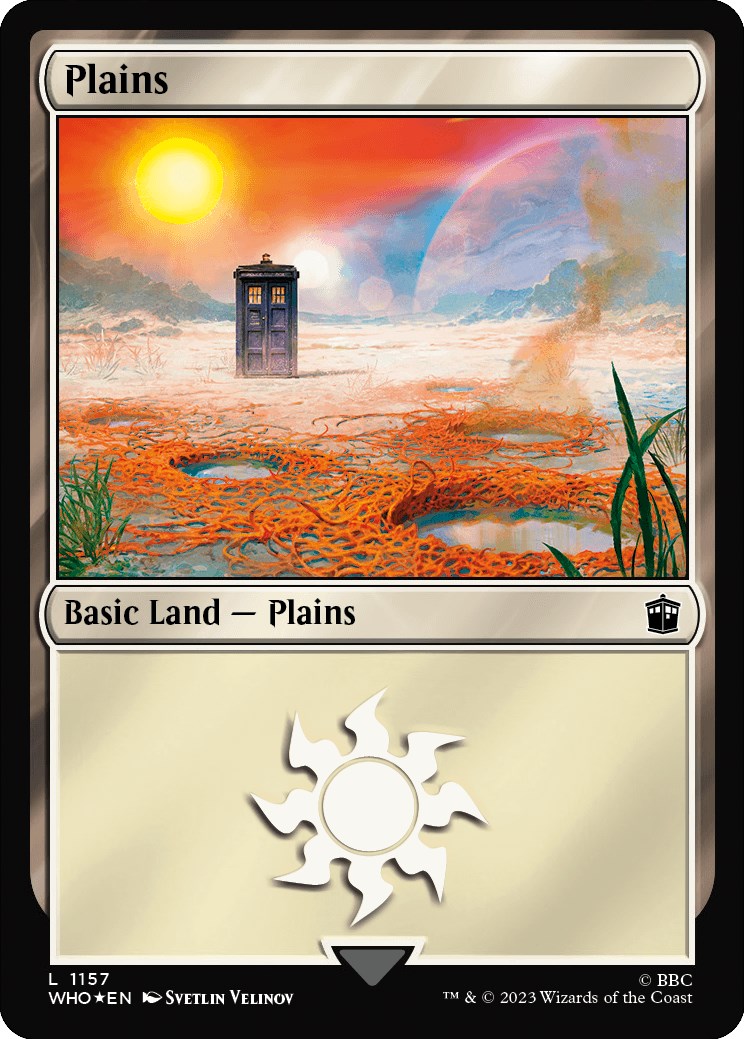 Plains (1157) (Surge Foil) [Doctor Who] | Good Games Adelaide SA
