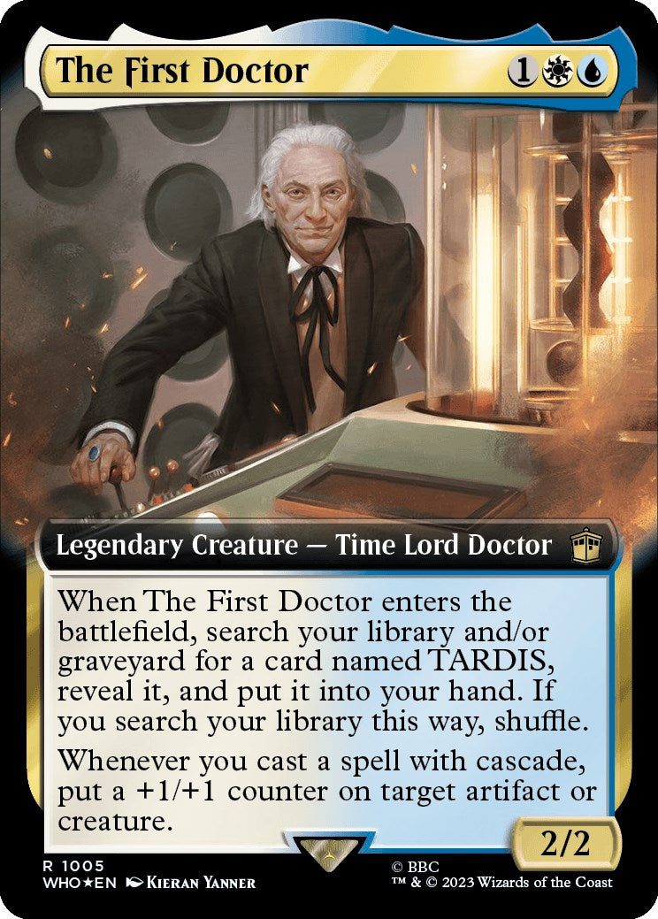 The First Doctor (Extended Art) (Surge Foil) [Doctor Who] | Good Games Adelaide SA