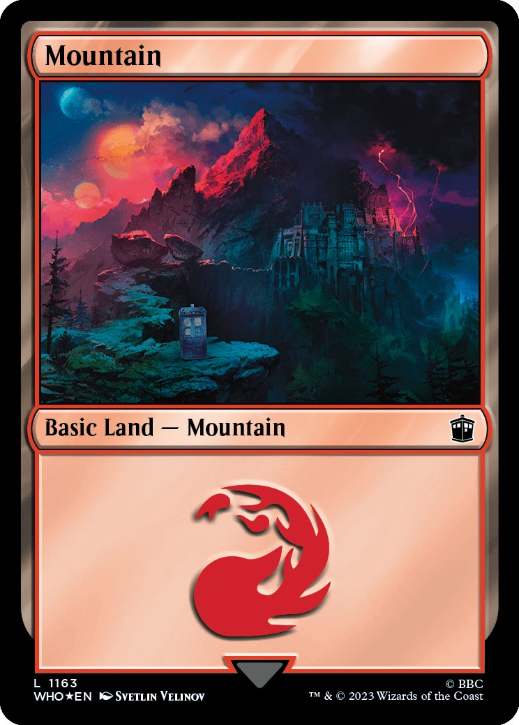 Mountain (1163) (Surge Foil) [Doctor Who] | Good Games Adelaide SA