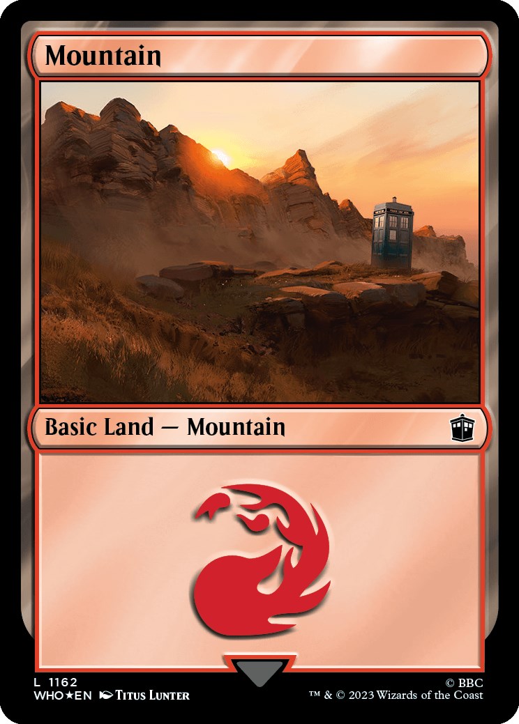 Mountain (1162) (Surge Foil) [Doctor Who] | Good Games Adelaide SA