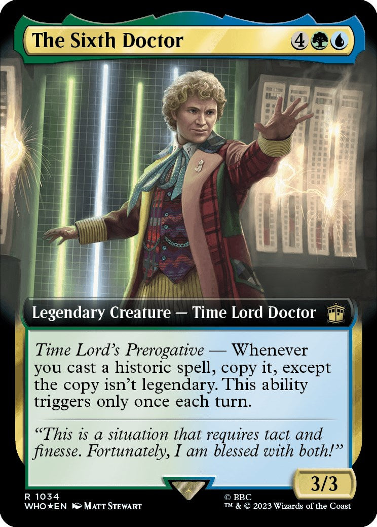 The Sixth Doctor (Extended Art) (Surge Foil) [Doctor Who] | Good Games Adelaide SA
