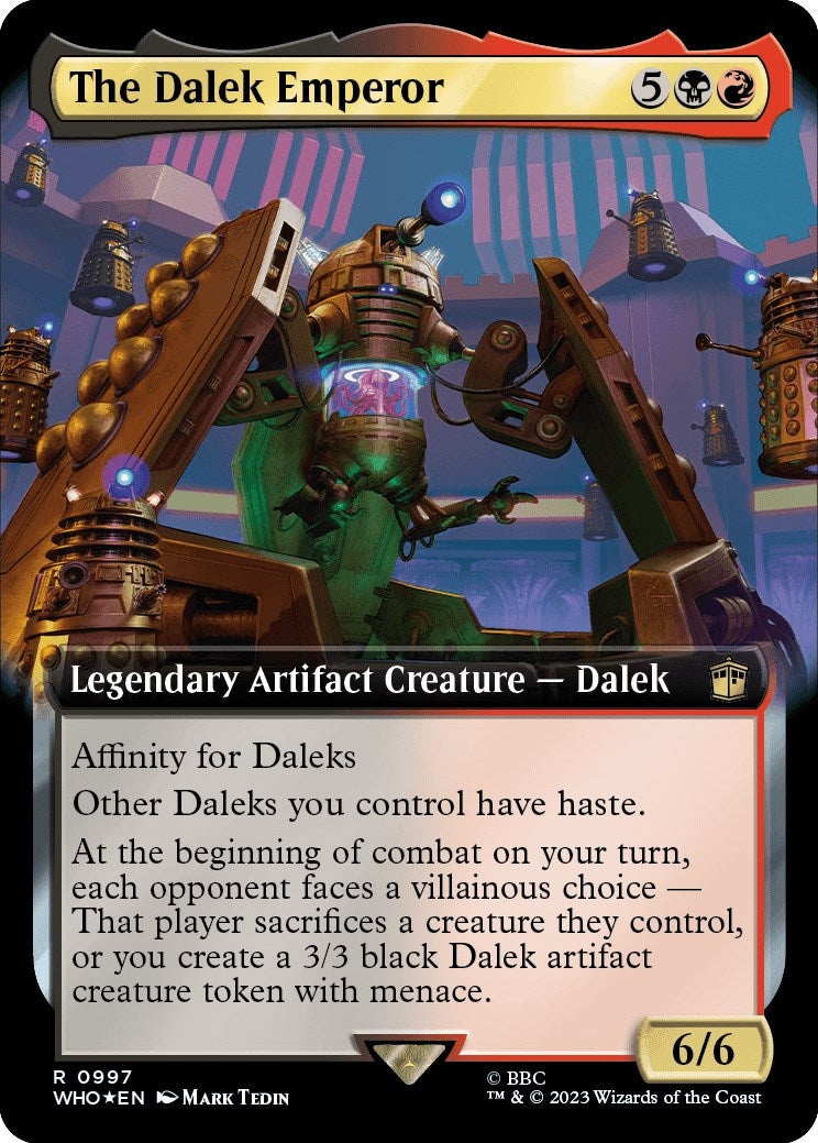 The Dalek Emperor (Extended Art) (Surge Foil) [Doctor Who] | Good Games Adelaide SA