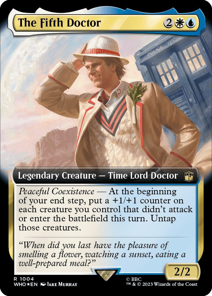 The Fifth Doctor (Extended Art) (Surge Foil) [Doctor Who] | Good Games Adelaide SA