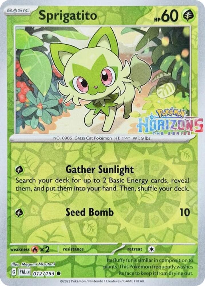 Sprigatito 012 193 012/193 (Miscellaneous Cards & Products)  - Reverse Holofoil | Good Games Adelaide SA