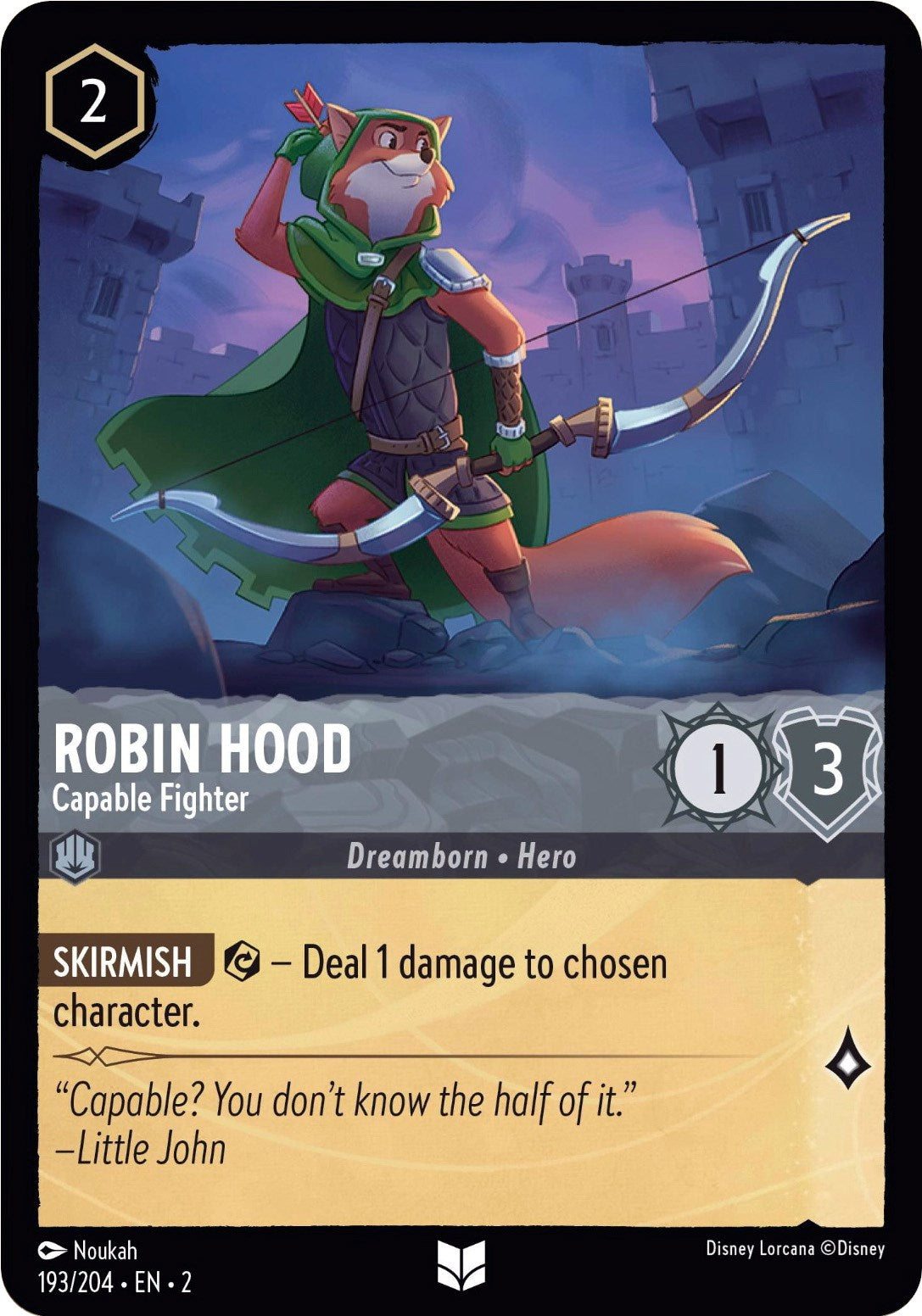 Robin Hood - Capable Fighter (193/204) [Rise of the Floodborn] | Good Games Adelaide SA