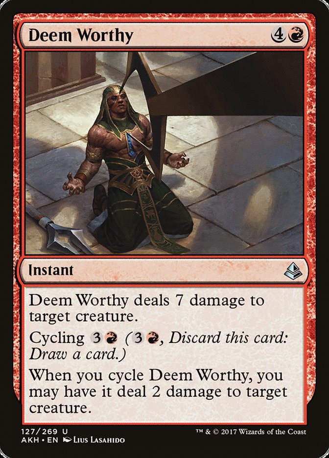 Deem Worthy 127 (Amonkhet)  - Foil | Good Games Adelaide SA