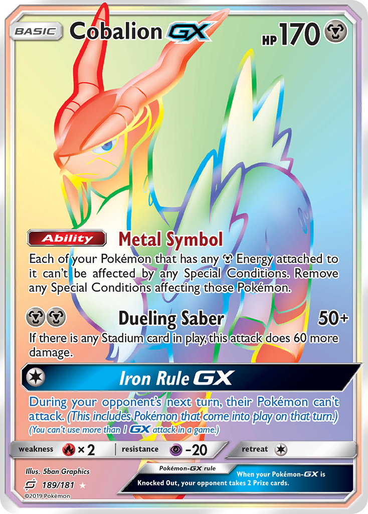 Cobalion GX (189/181) [Sun & Moon: Team Up] | Good Games Adelaide SA