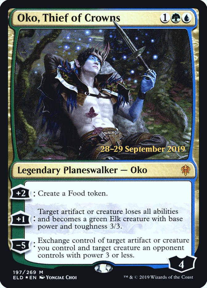 Oko, Thief of Crowns  [Throne of Eldraine Prerelease Promos] | Good Games Adelaide SA