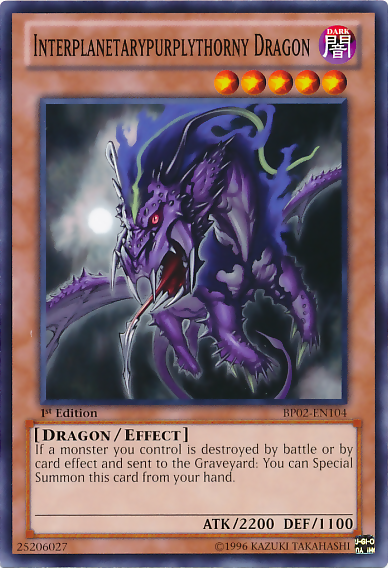 Interplanetarypurplythorny Dragon [BP02-EN104] Mosaic Rare | Good Games Adelaide SA