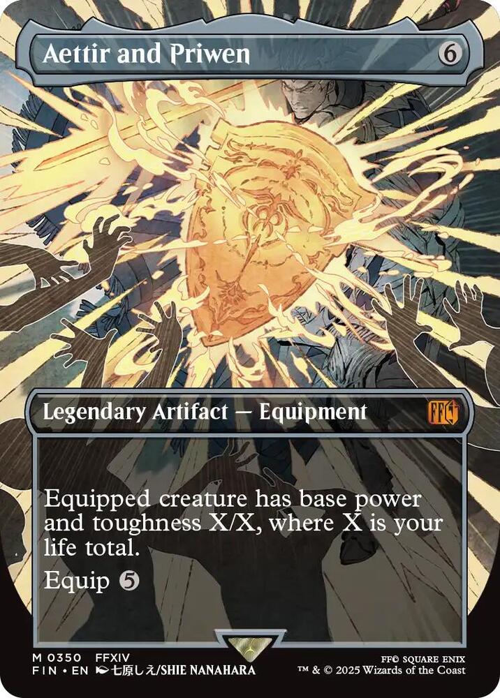 Aettir and Priwen Borderless 350 (FINAL FANTASY)  - Borderless Foil | Good Games Adelaide SA
