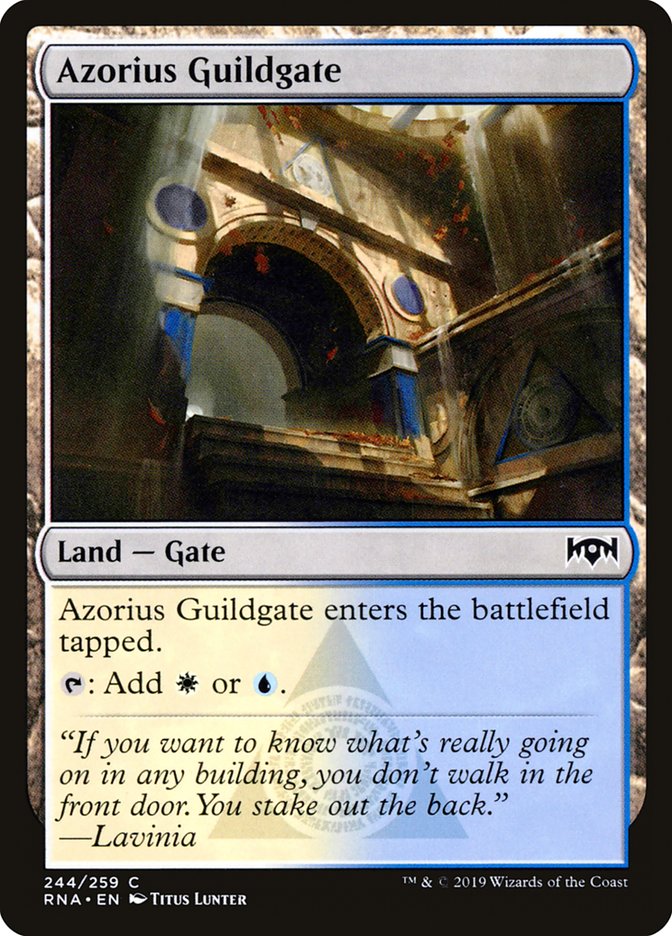 Azorius Guildgate (244/259) [Ravnica Allegiance] | Good Games Adelaide SA