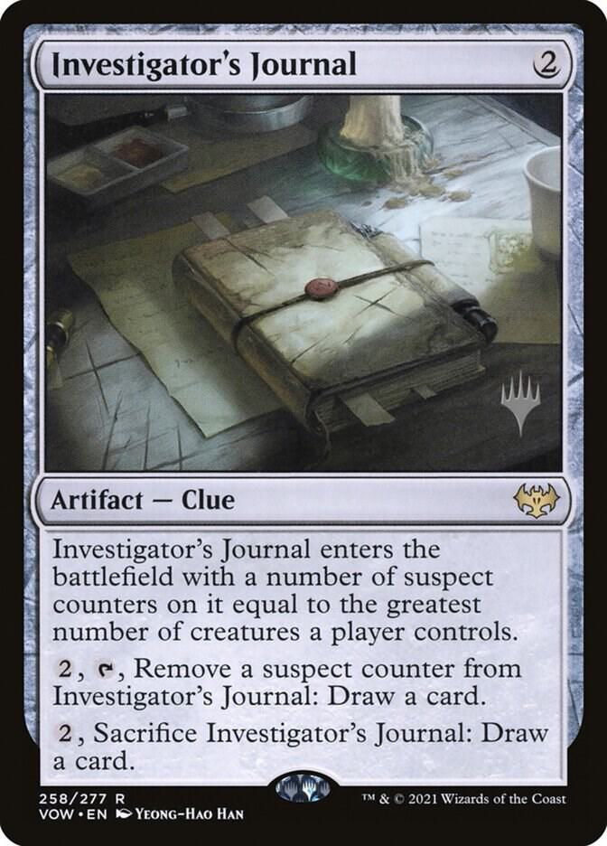 Investigators Journal  (Promo Pack: Kamigawa: Neon Dynasty)  - Foil | Good Games Adelaide SA