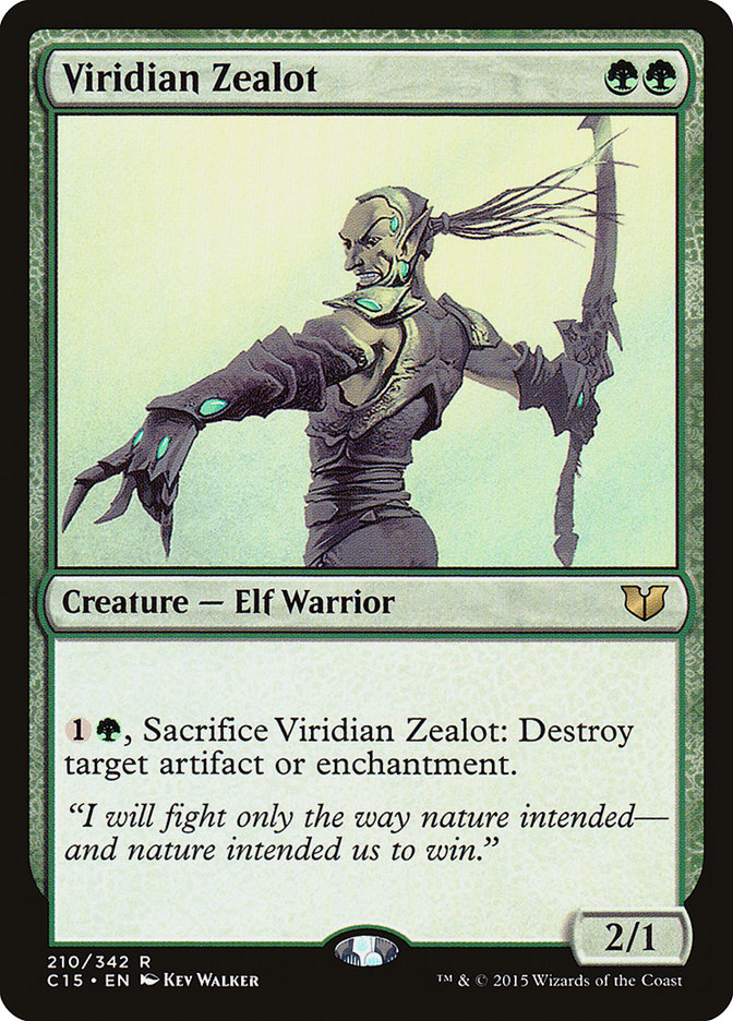 Viridian Zealot [Commander 2015] | Good Games Adelaide SA