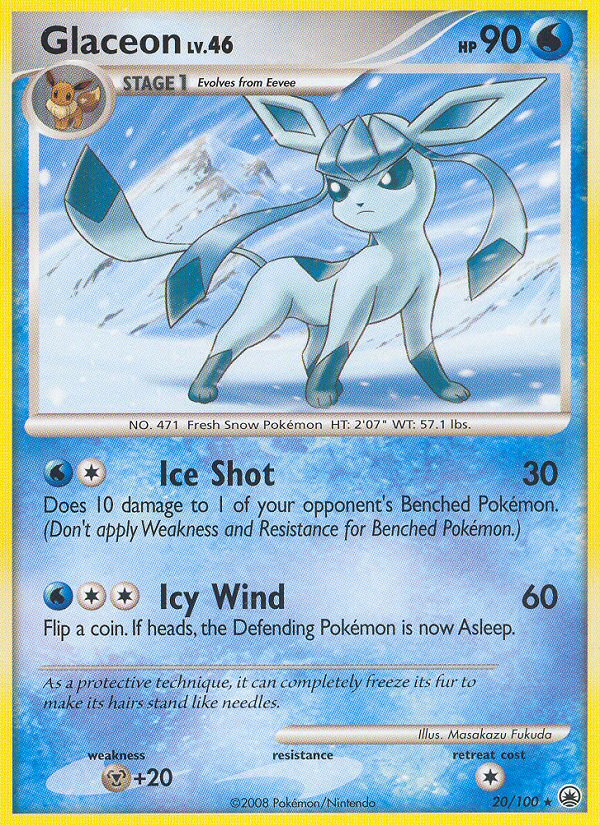 Glaceon (20/100) [Diamond & Pearl: Majestic Dawn] | Good Games Adelaide SA