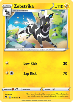 Zebstrika (054/185) [Sword & Shield: Vivid Voltage] | Good Games Adelaide SA