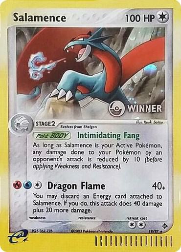 Salamence e League Winner 19/97 (Nintendo Promos)  - Holofoil | Good Games Adelaide SA