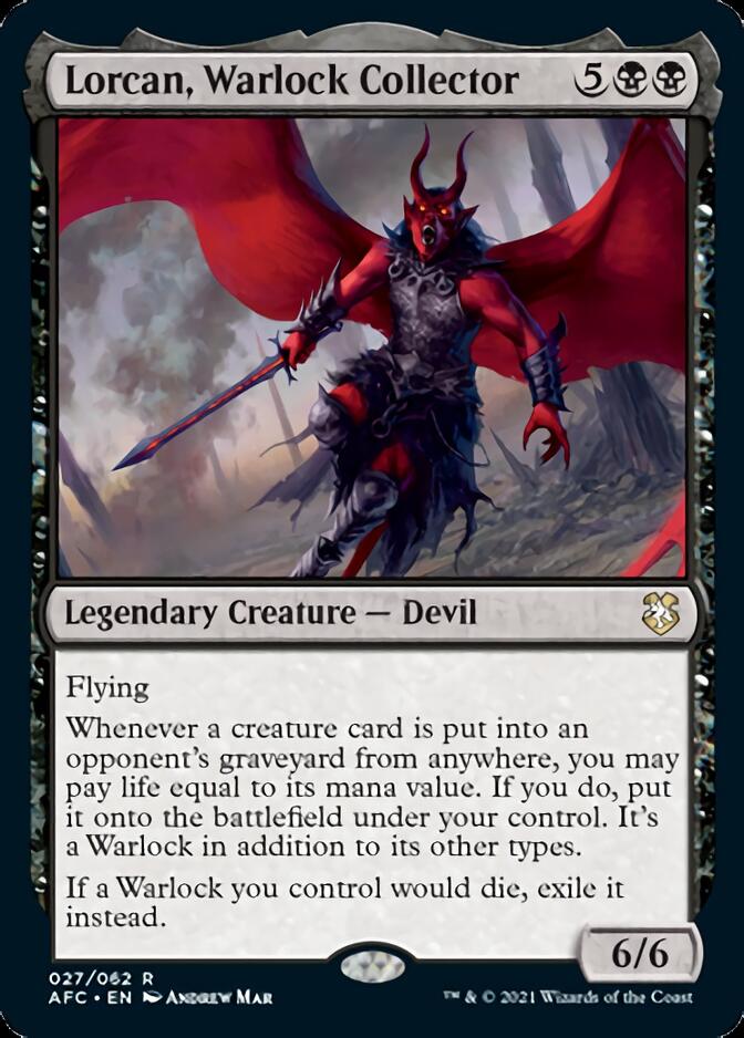 Lorcan, Warlock Collector [Dungeons & Dragons: Adventures in the Forgotten Realms Commander] | Good Games Adelaide SA