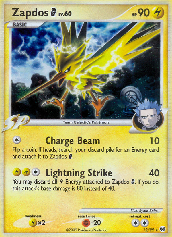 Zapdos G (12/99) [Platinum: Arceus] | Good Games Adelaide SA