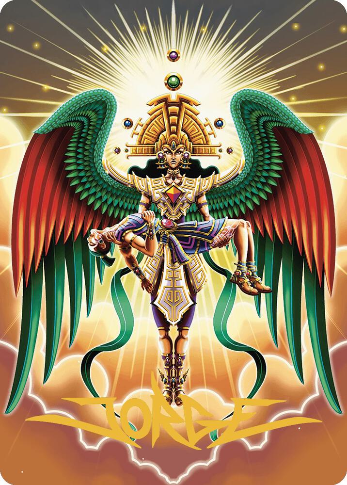 Resplendent Angel Art Card 59 81 Gold Stamped Signature 59 (Art Series: The Lost Caverns of Ixalan)  | Good Games Adelaide SA