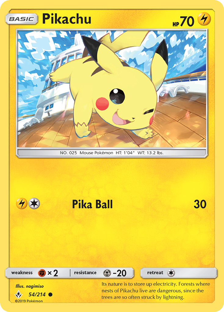 Pikachu (54/214) [Sun & Moon: Unbroken Bonds] | Good Games Adelaide SA