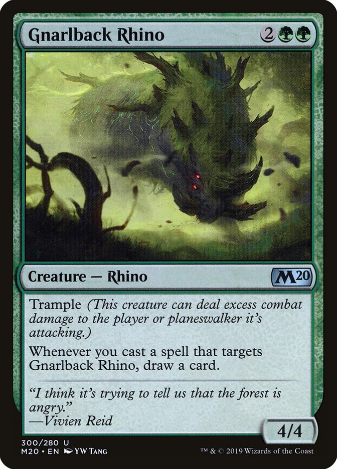 Gnarlback Rhino [Core Set 2020] | Good Games Adelaide SA