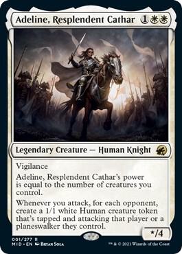Adeline Resplendent Cathar 1 (Innistrad: Midnight Hunt)  - Foil | Good Games Adelaide SA