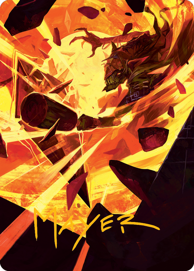 Zada, Hedron Grinder Art Card (Gold-Stamped Signature) [March of the Machine Art Series] | Good Games Adelaide SA
