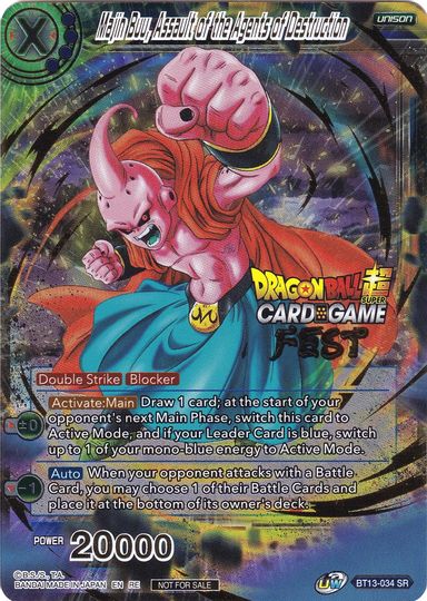 Majin Buu, Assault of the Agents of Destruction (Card Game Fest 2022) (BT13-034) [Tournament Promotion Cards] | Good Games Adelaide SA