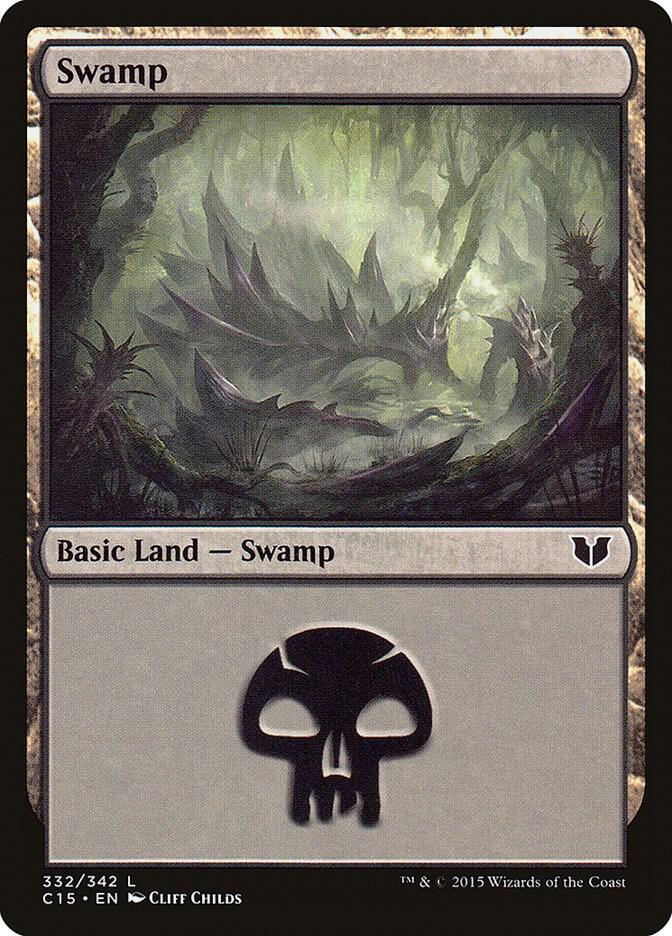Swamp 332 (Commander 2015)  | Good Games Adelaide SA