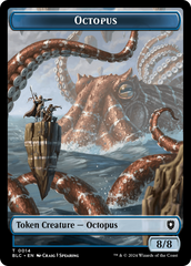 Octopus // Rabbit Double-Sided Token [Bloomburrow Commander Tokens] | Good Games Adelaide SA