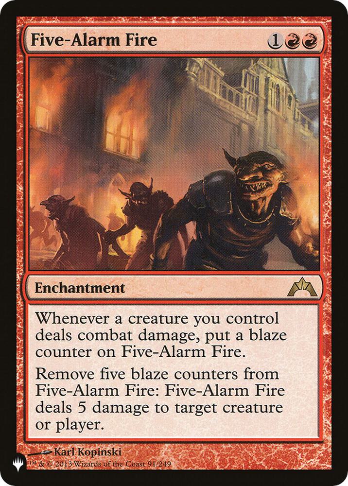 Five Alarm Fire 91/249 (The List Reprints)  | Good Games Adelaide SA