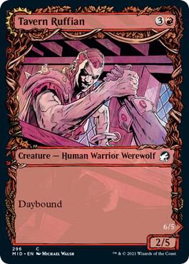 Tavern Ruffian Showcase 296 (Innistrad: Midnight Hunt)  - Foil | Good Games Adelaide SA