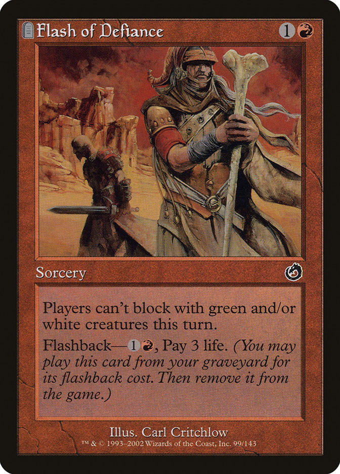 Flash of Defiance 99 (Torment)  - Foil | Good Games Adelaide SA