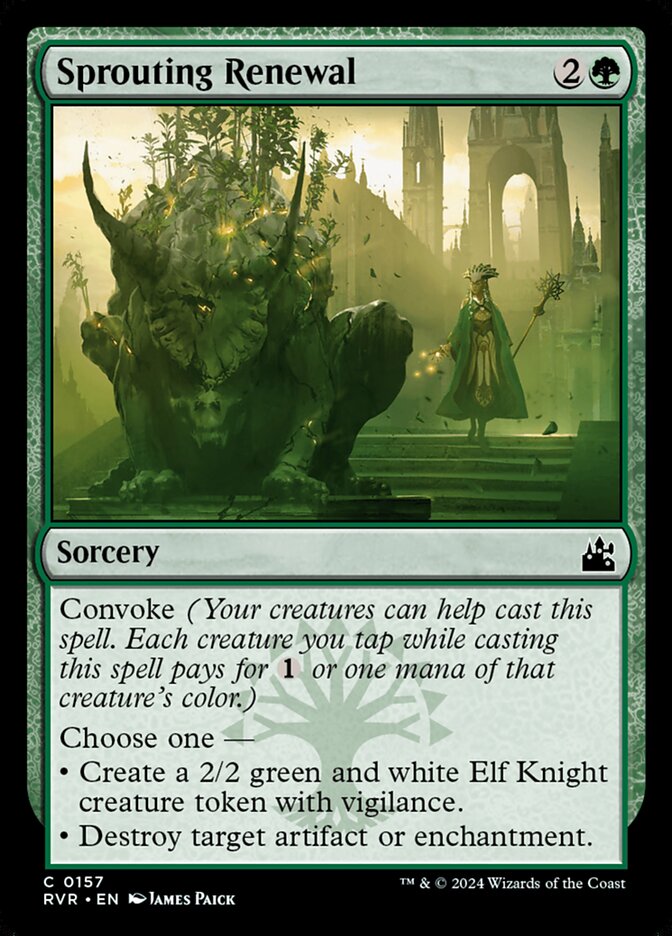 Sprouting Renewal 157 (Ravnica Remastered)  - Foil | Good Games Adelaide SA
