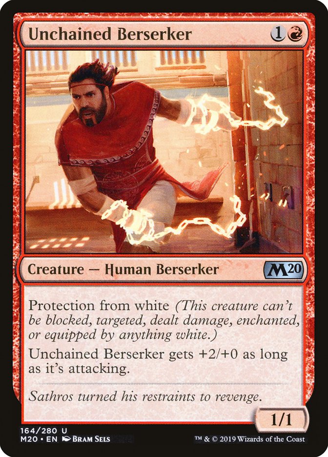 Unchained Berserker 164 (Core Set 2020)  - Foil | Good Games Adelaide SA