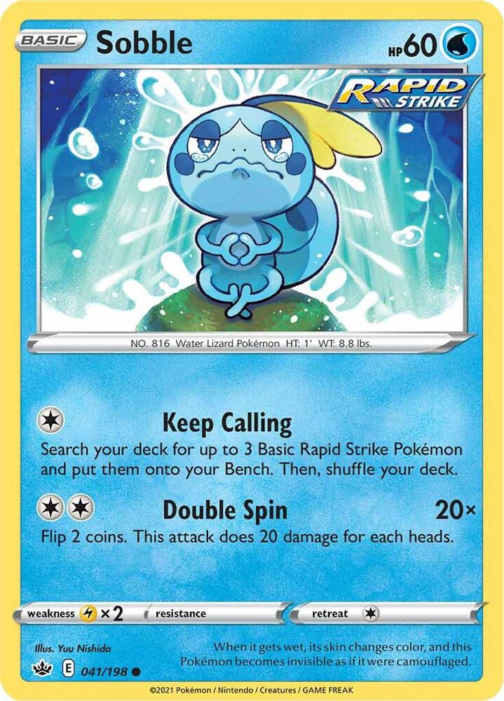 Sobble 041/198 (SWSH06: Chilling Reign)  | Good Games Adelaide SA