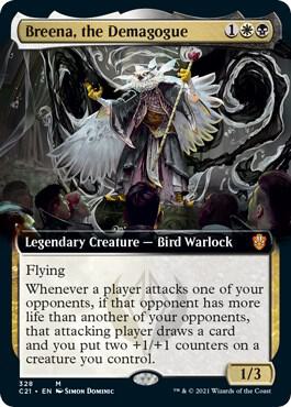 Breena the Demagogue Extended Art 328 (Commander 2021)  | Good Games Adelaide SA