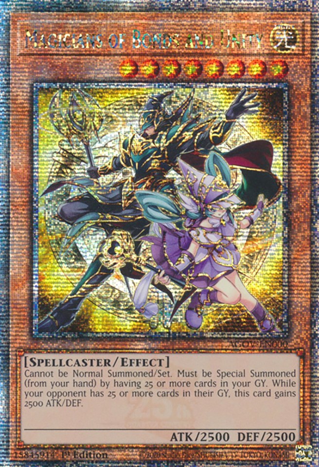 Magicians of Bonds and Unity (Quarter Century Secret Rare) [AGOV-EN000] Quarter Century Secret Rare | Good Games Adelaide SA
