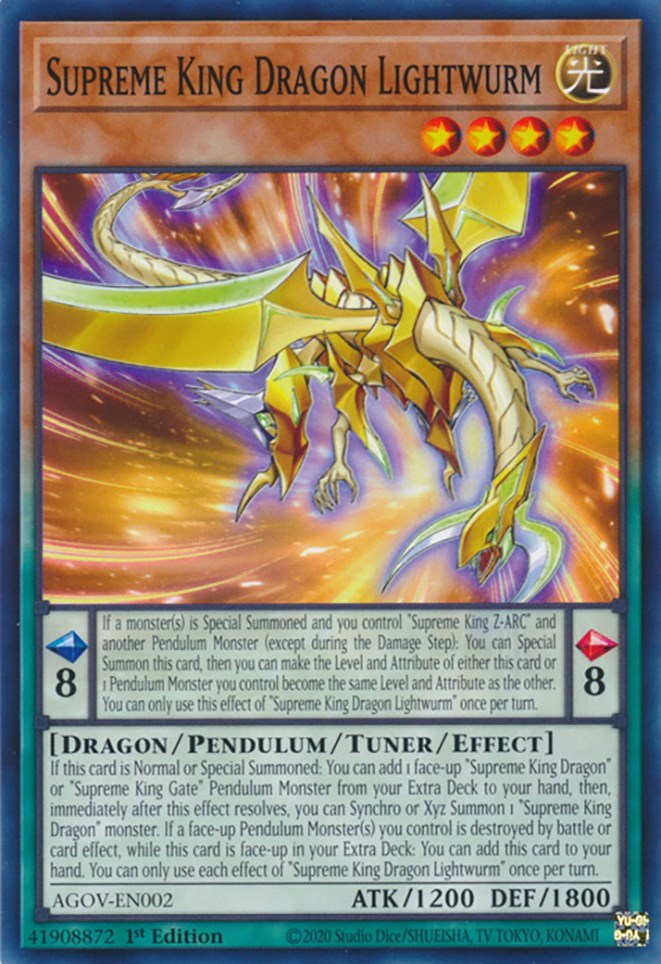Supreme King Dragon Lightwurm [AGOV-EN002] Common | Good Games Adelaide SA