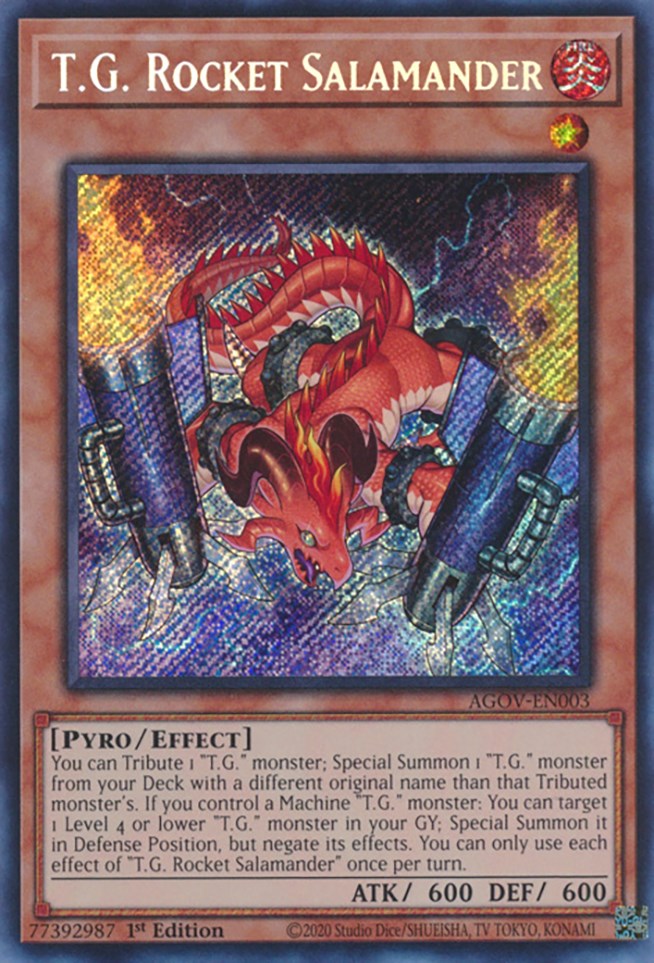 T.G. Rocket Salamander [AGOV-EN003] Secret Rare | Good Games Adelaide SA