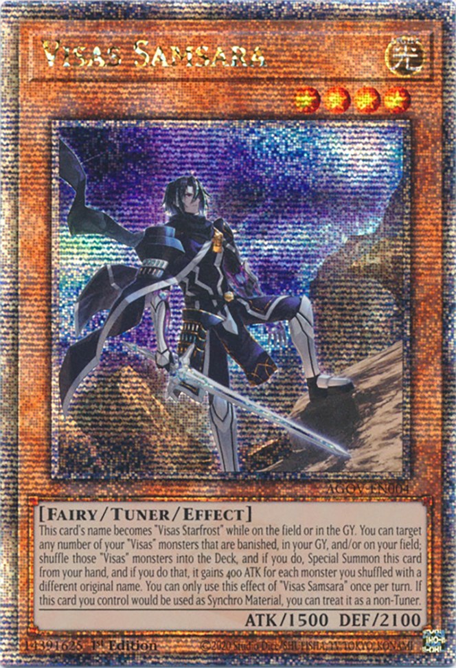 Visas Samsara (Quarter Century Secret Rare) [AGOV-EN004] Quarter Century Secret Rare | Good Games Adelaide SA