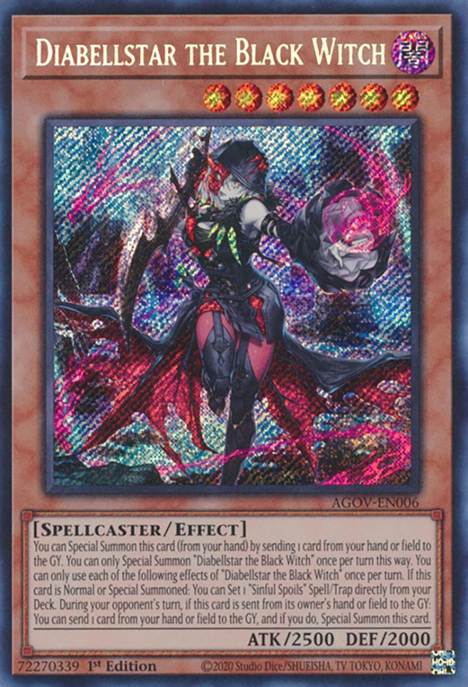Diabellstar the Black Witch [AGOV-EN006] Secret Rare | Good Games Adelaide SA