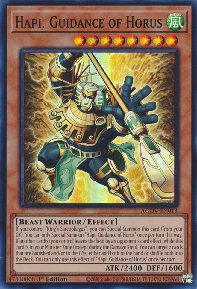 Hapi, Guidance of Horus [AGOV-EN013] Super Rare | Good Games Adelaide SA