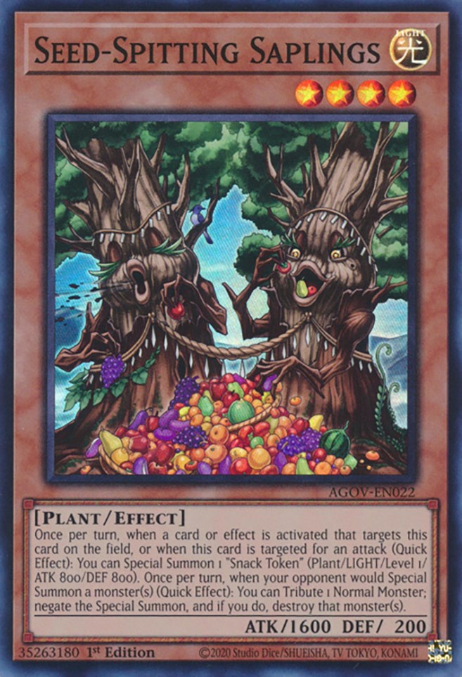Seed-Spitting Saplings [AGOV-EN022] Super Rare | Good Games Adelaide SA