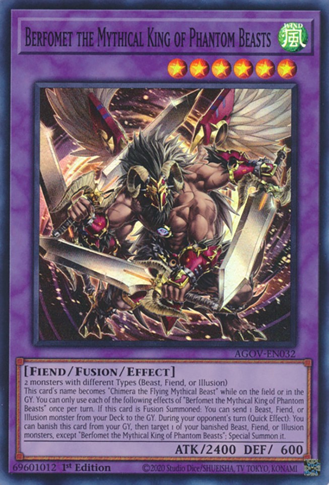 Berfomet the Mythical King of Phantom Beasts [AGOV-EN032] Super Rare | Good Games Adelaide SA